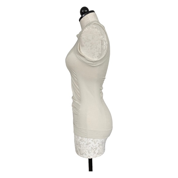Athleta Foresthill Ascent Wool Seamless Tank Top Mesh Back Cream Size XS - Picture 11 of 15